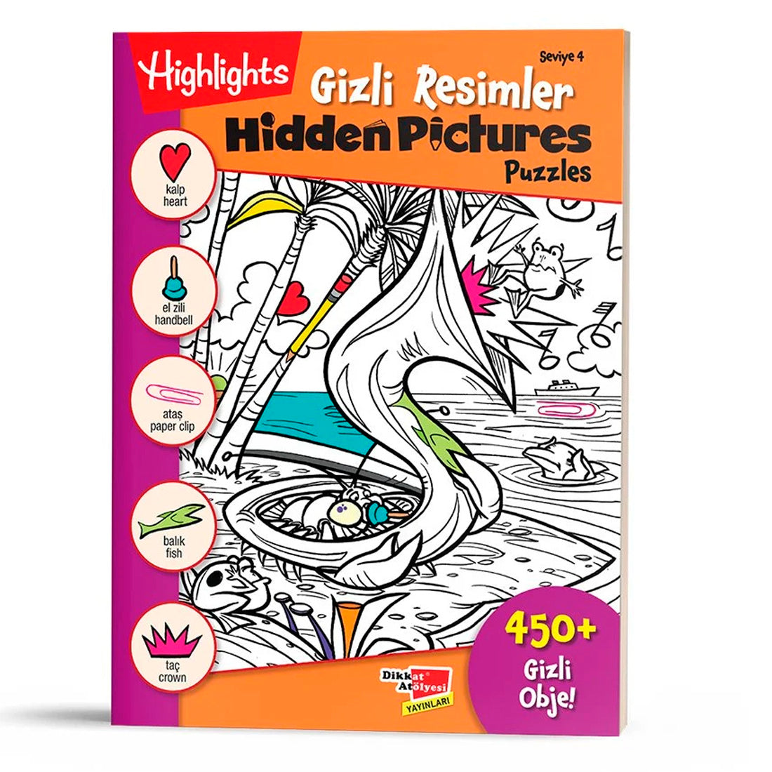 Dikkat Atölyesi Yayınları Hidden Pictures Gizli Resimler Seviye 4