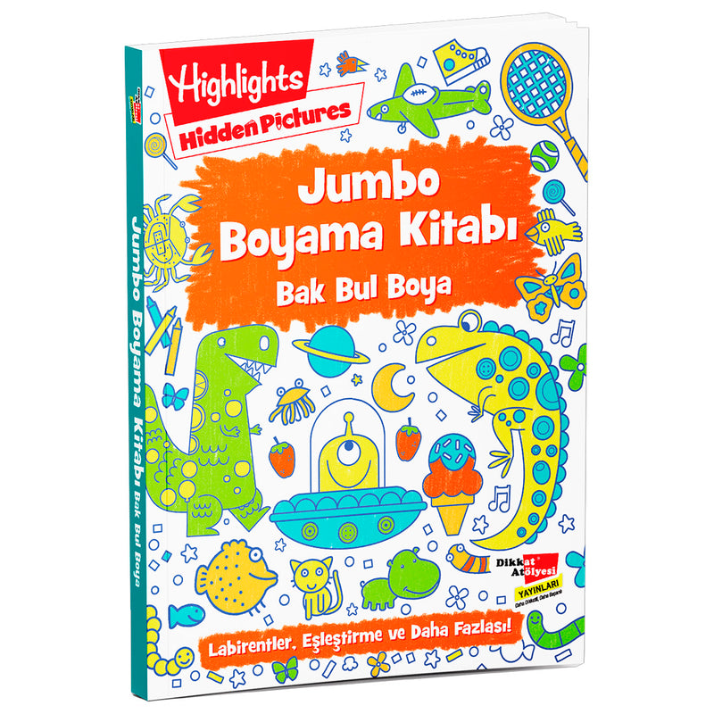 Dikkat Atölyesi Yayınları Jumbo Boyama Kitabı Bak Bul Boya