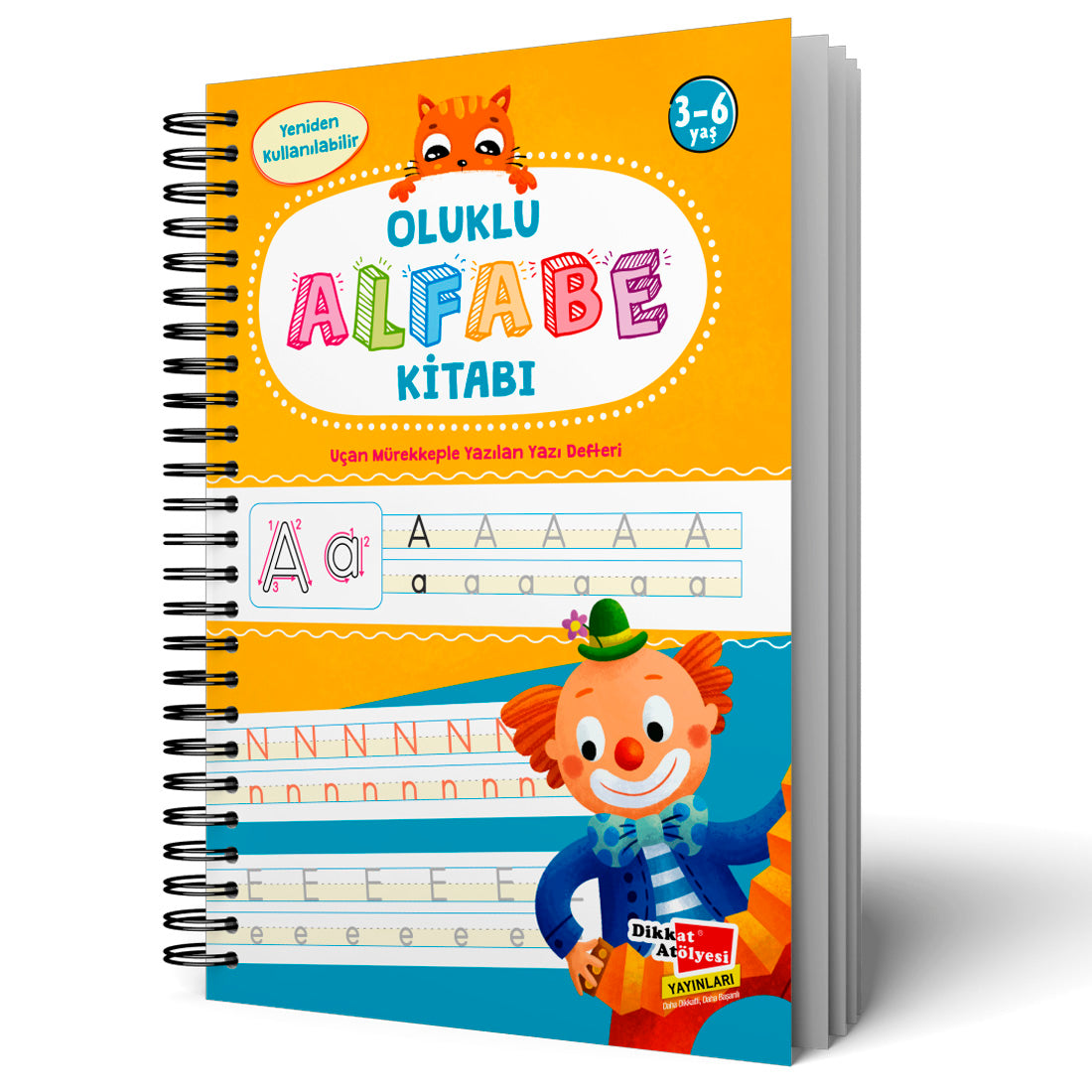 Dikkat Atölyesi Yayınları Oluklu Alfabe Kitabı