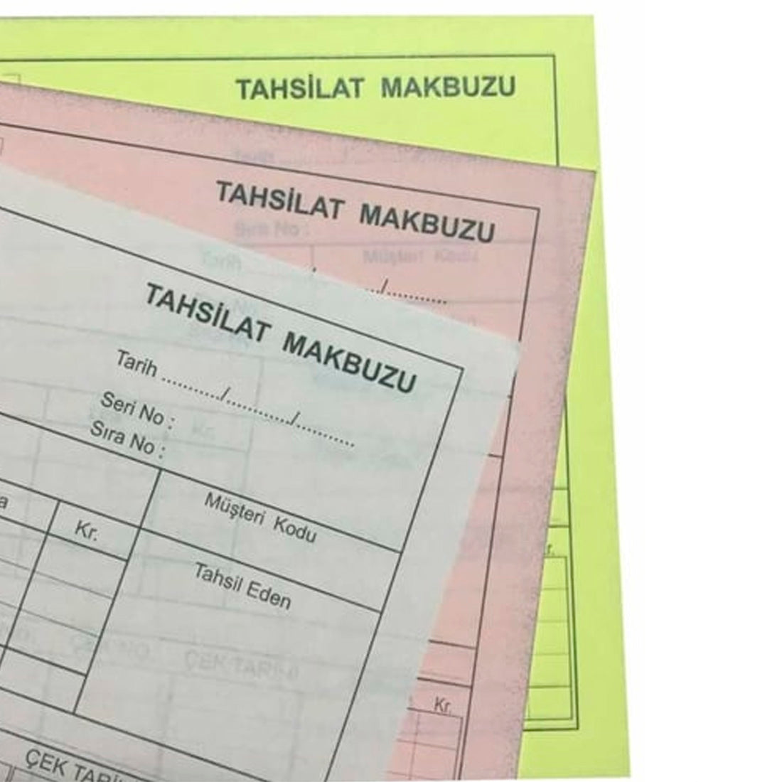 Dilman Tahsilat Makbuzu 3 Nüsha