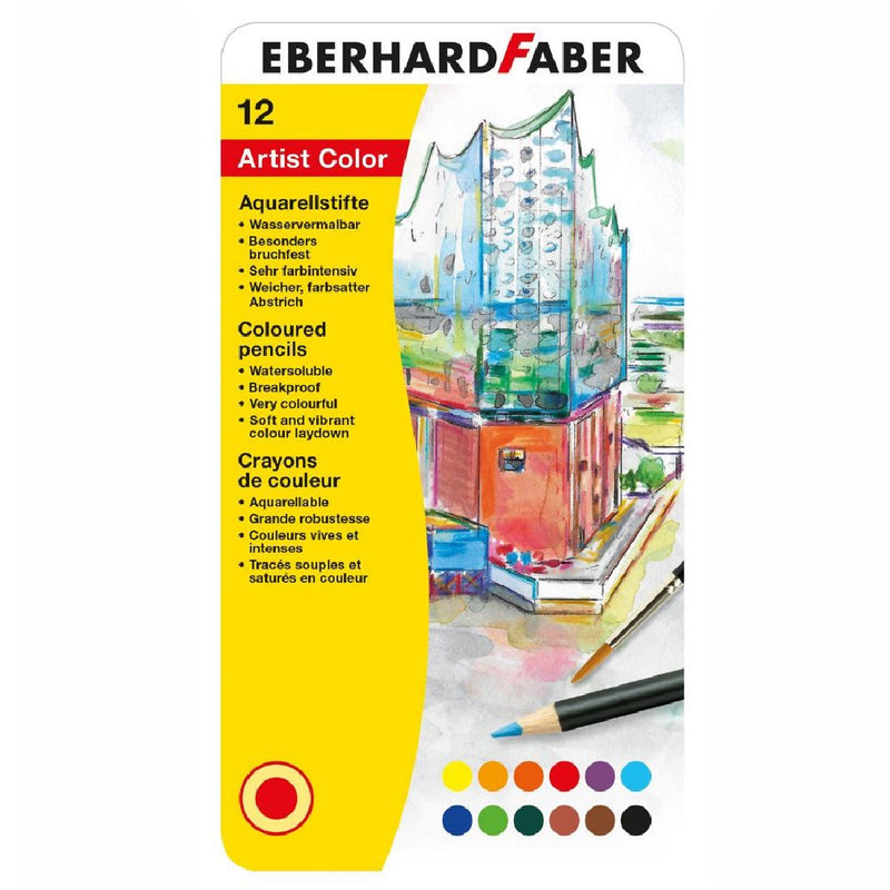 Eberhard Faber Artist Color 12'li Sulu Boya Seti - Sanatsal Resim, Çizim ve Hobi Seti