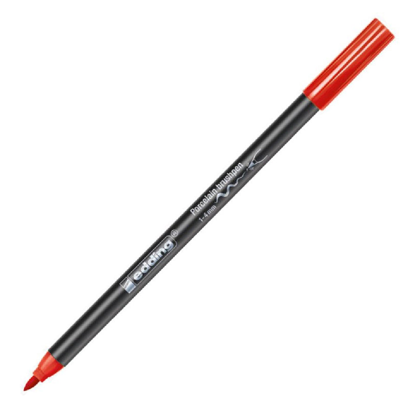 Edding 4200 1-4 mm 002 Açık Kırmızı Porselen Kalemi - Fırınlanabilir Seramik ve Cam Boyama