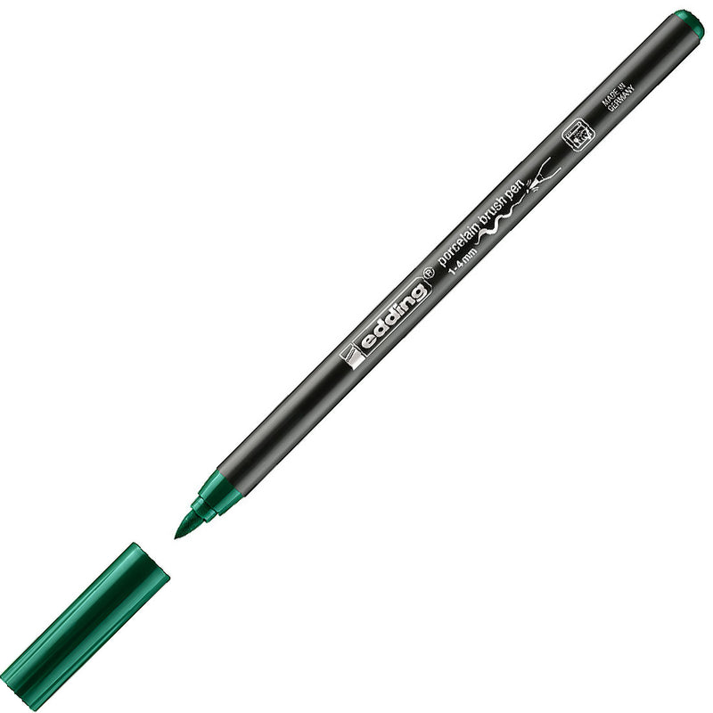 Edding 4200 1-4 mm Yeşil Porselen Kalemi - Sanatsal Hobi Seramik ve Cam Boyama Kalemi