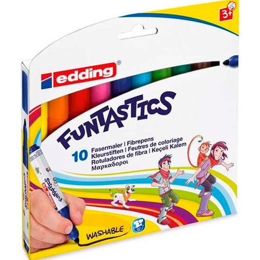 Edding Funtastics 14 Kalın Uçlu 10'lu Keçeli Kalem