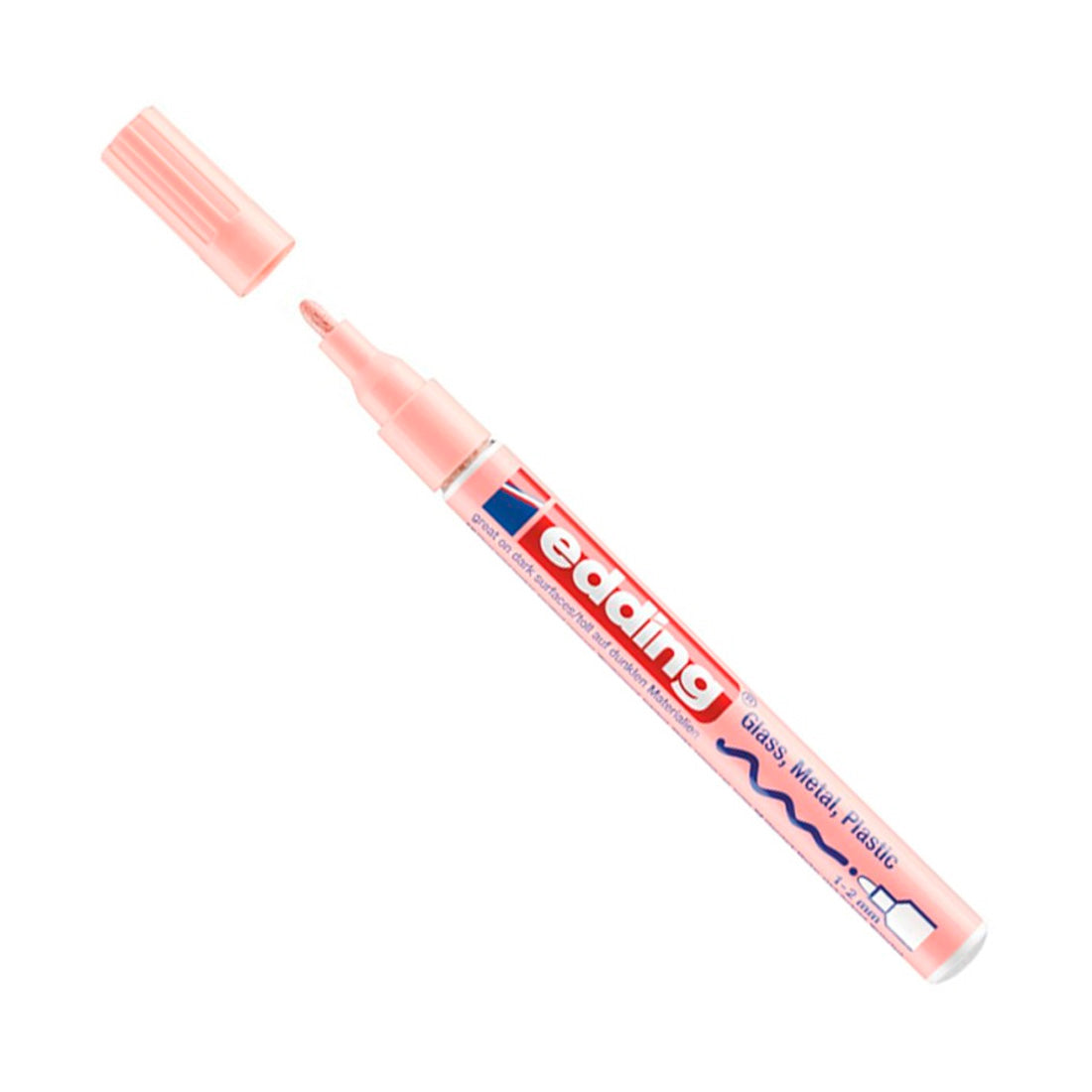 Edding Gloss Paint Pastel Renkler 5'li Marker Kalem Seti - Sanatsal Çizim ve Hobi Kalemi