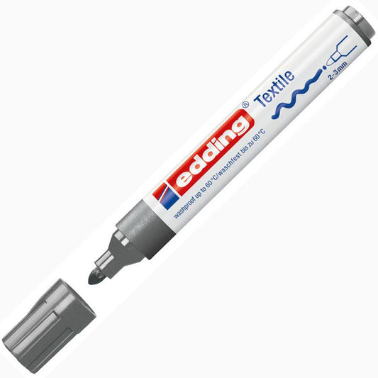 Edding Gri E-4500 Tekstil Kalemi - Kumaş Boyama ve Sanatsal Tasarım Markeri