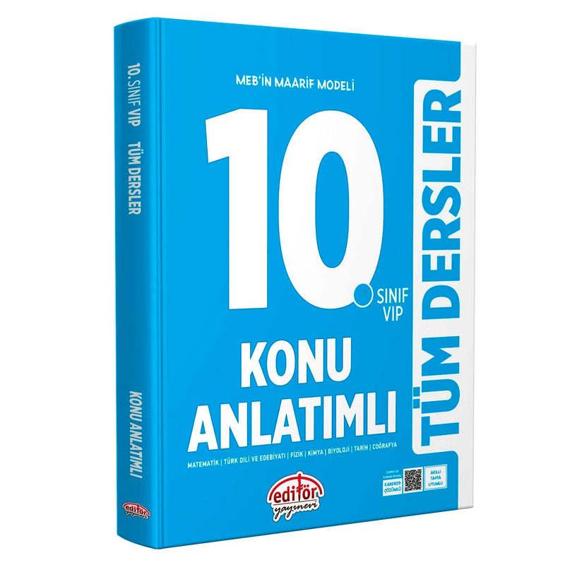 Editör Yayınları 10. Sınıf Maarif Model Tüm Dersler Konu Anlatım Kitabı