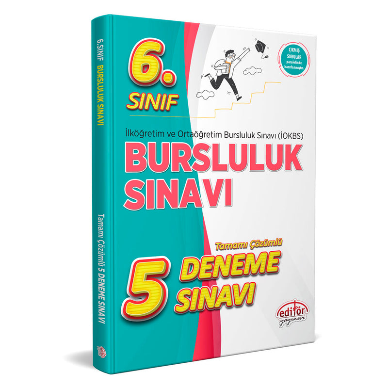 Editör Yayınları 6. Sınıf Bursluluk Sınavı Tamamı Çözümlü 5 Deneme Sınavı