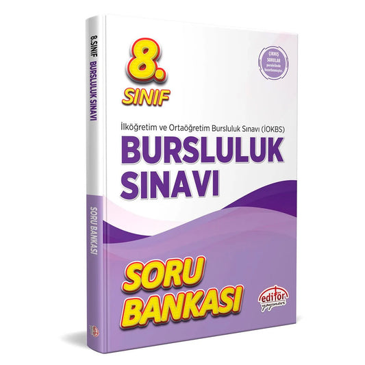 Editör Yayınları 8. Sınıf Bursluluk Sınavı Güncel Soru Bankası