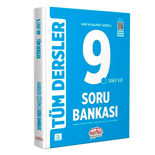 Editör Yayınları 9. Sınıf Maarif Modeli Tüm Dersler Mavi Soru Bankası