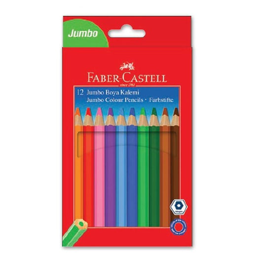 Faber-Castell 12'li Jumbo Kuru Boya Kalemi 951000