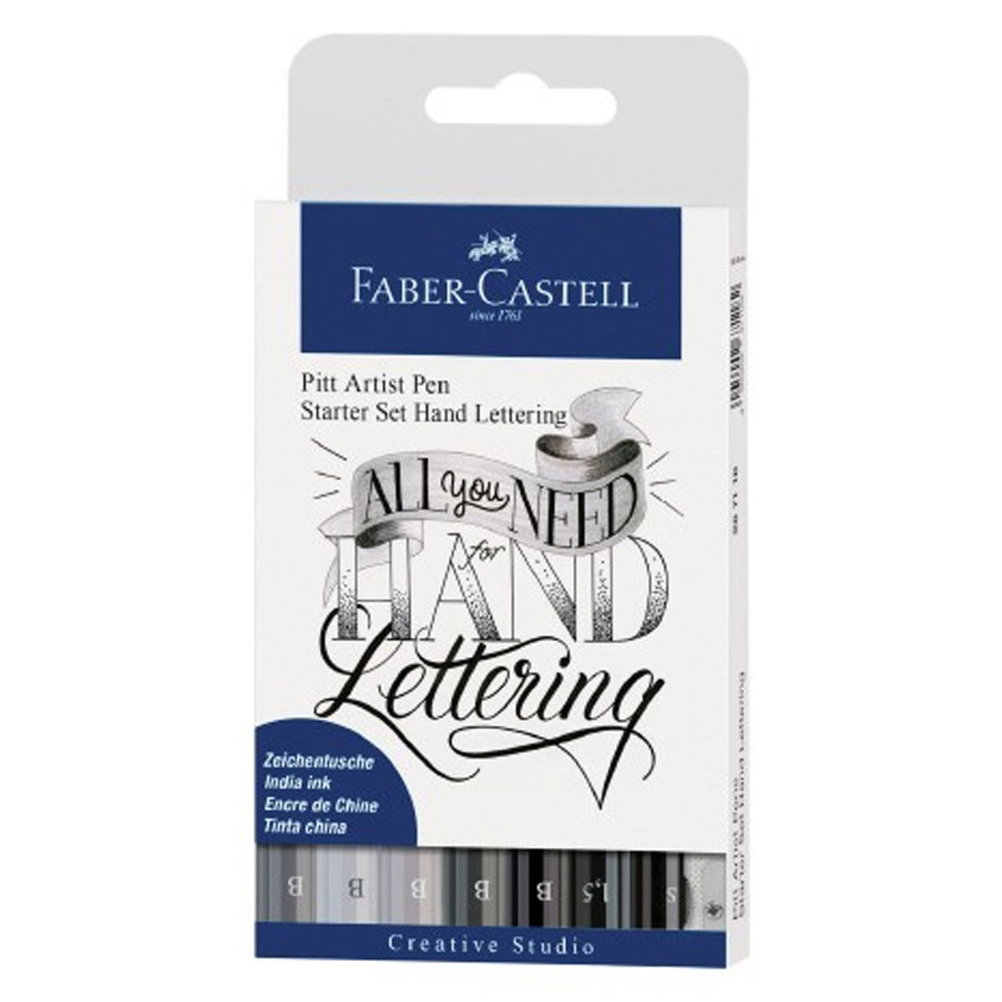 Faber Castell 8'li Pitt Artist Pen Kaligrafi Seti - Sanatsal Çizim ve Yazı Sanatı Seti
