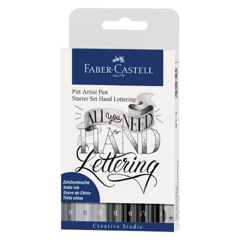 Faber Castell 8'li Pitt Artist Pen Kaligrafi Seti - Sanatsal Çizim ve Yazı Sanatı Seti