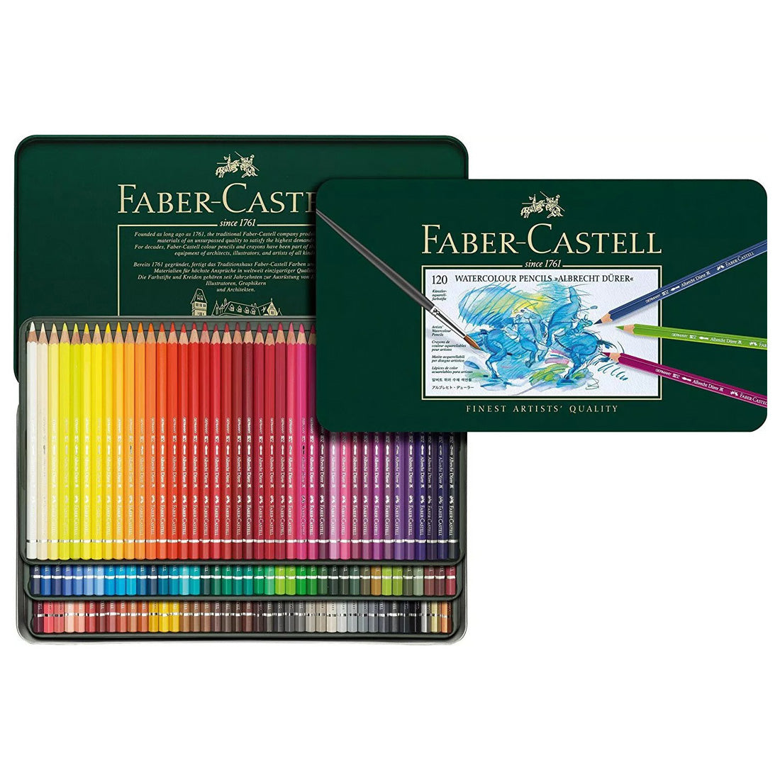 Faber-Castell A.Dürer Aquarell Boya Kalemi 120 Renk - Profesyonel Sanatçı Suluboya Etkili Çizim