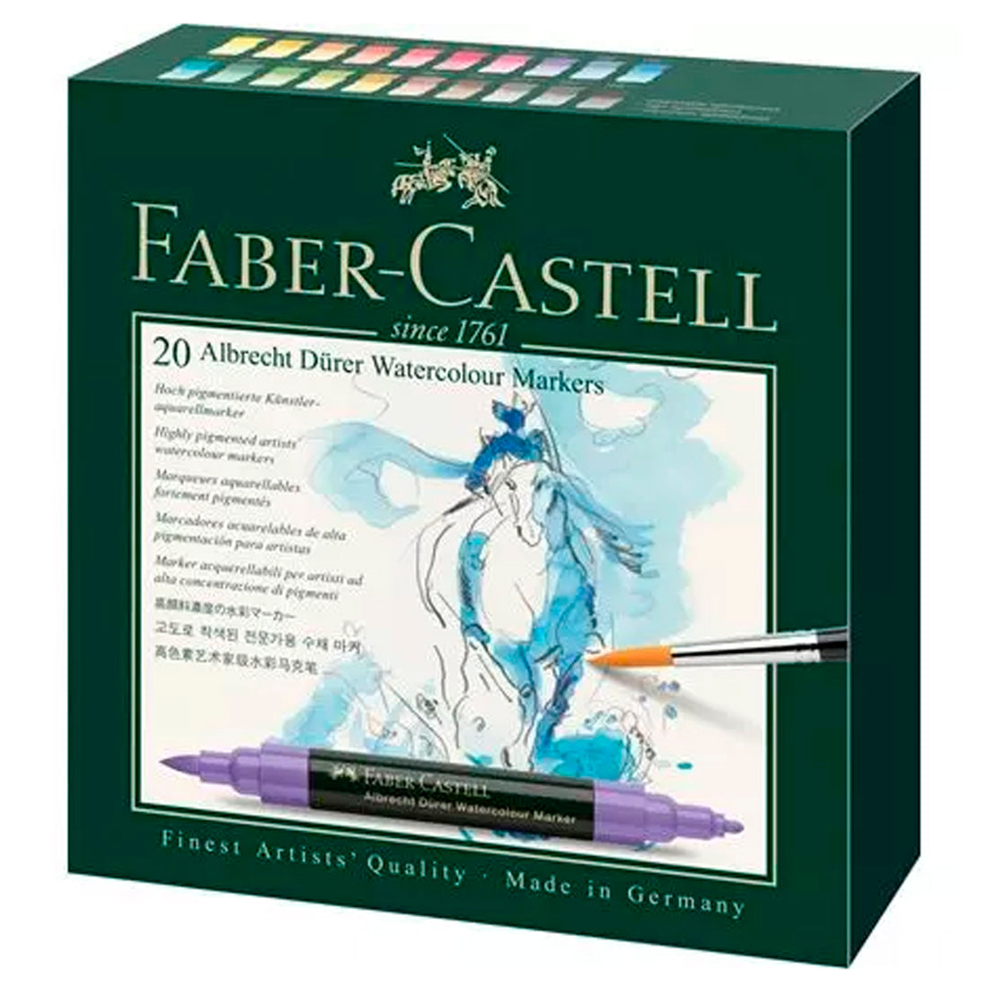 Faber-Castell Albrecht Dürer 20'li Suluboya Kalemi - Sanatçı ve Profesyonel Çizim Seti