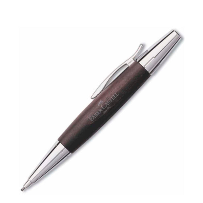 Faber-Castell Design Krom/Ahşap Siyah Versatil Kalem - Ofis, Hediyelik ve Yumuşak Yazım Kalemi