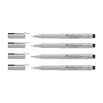 Faber Castell Ecco Pigment Kalem 4Lü Set - Profesyonel Çizim, Eskiz ve Sanat Kalemi Seti