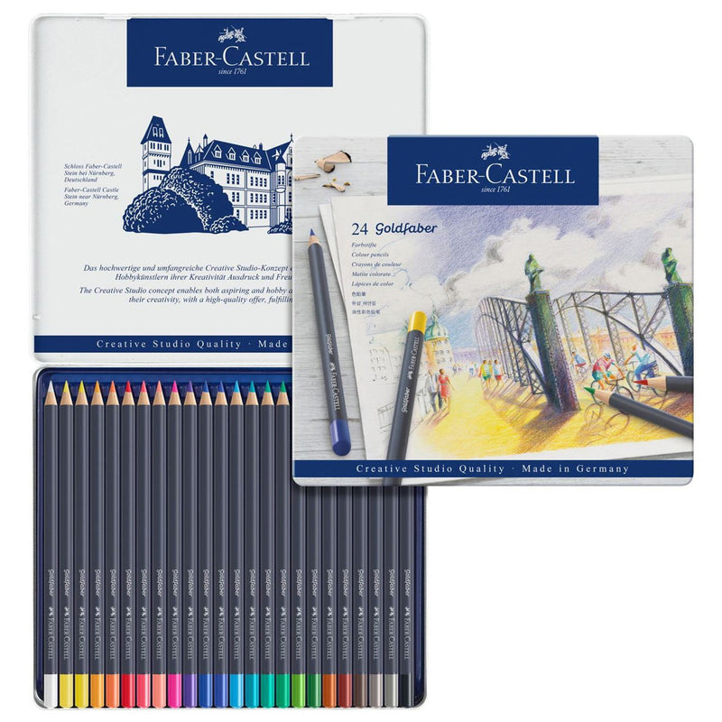 Faber-Castell GoldFaber Kuruboya Kalemi 24'lü - Sanatsal Çizim ve Resim Seti