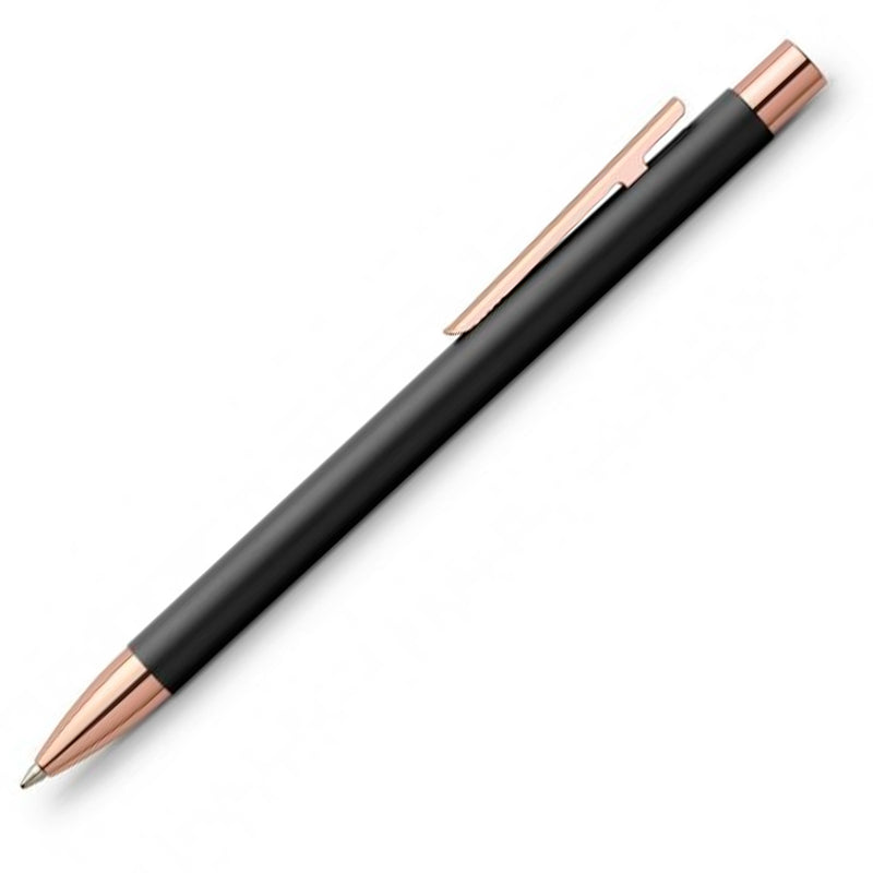 Faber-Castell Neo Slim Mat Siyah Rosegold Tükenmez Kalem - Hediyelik İmza ve Ofis Kalemi