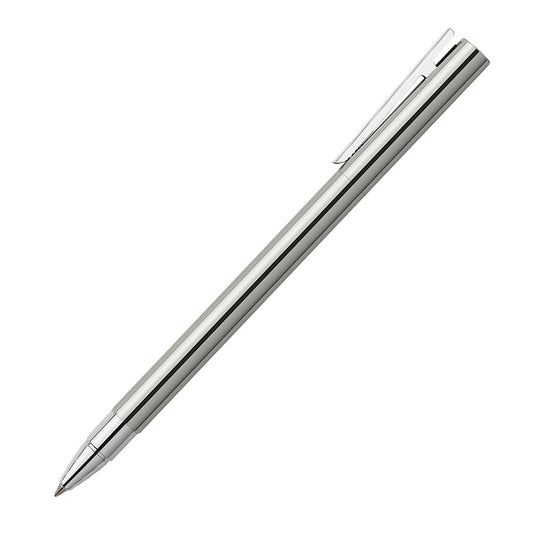 Faber-Castell Neo Slim Parlak Paslanmaz Çelik Roller Kalem - Hediyelik İmza ve Ofis Kalemi