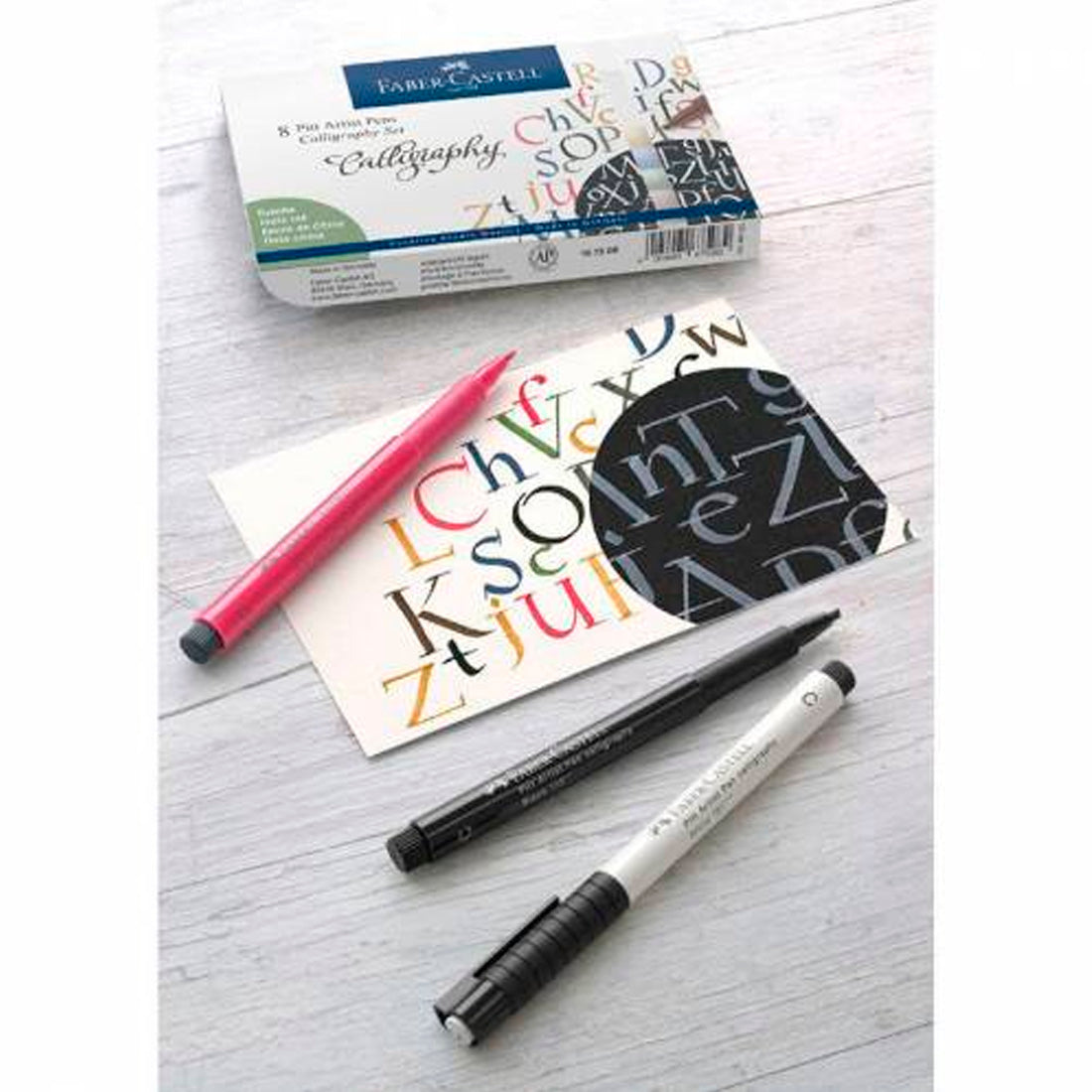 Faber-Castell Pitt 8'li Çizim Kalemi Kaligrafi Seti - Sanatsal Çizim, Eskiz ve Hobi Seti