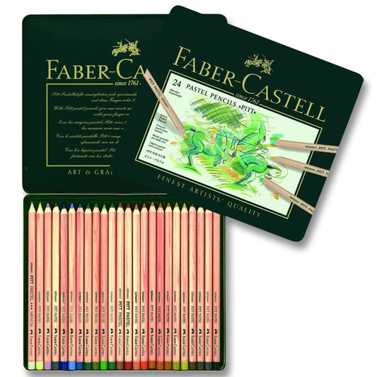 Faber-Castell PITT Pastel Boya 24 Renk - Sanatsal Resim ve Çizim Malzemesi