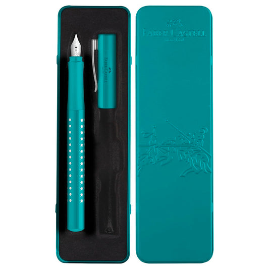 Faber-Castell Sparkle Turkuaz Dolma Kalem - Hediyelik, İmza ve Yumuşak Yazım Kalemi