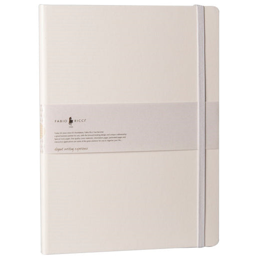 Fabio Ricci Elio Beyaz Kareli Defter - Planlayıcı ve Okul Defteri