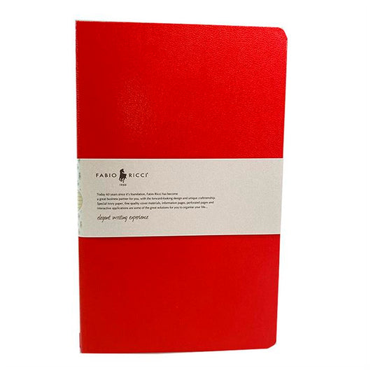 Fabio Ricci 1044 Elio Kırmızı Çizgili Defter - Not Tutma, Okul ve Planlayıcı Defteri