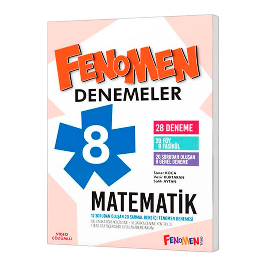 Fenomen Okul Yayınları 8. Sınıf LGS Matematik Fenomen 28 li Deneme