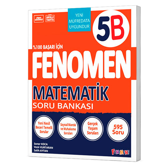 Fenomen Yayınları Ortaokul 5. Sınıf Matematik B Soru Bankası Test Kitabı