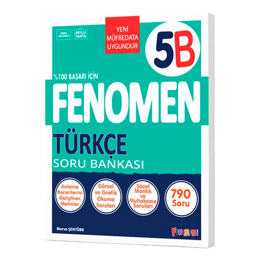 Fenomen Okul Yayınları 5. Sınıf Türkçe (B) Soru Bankası