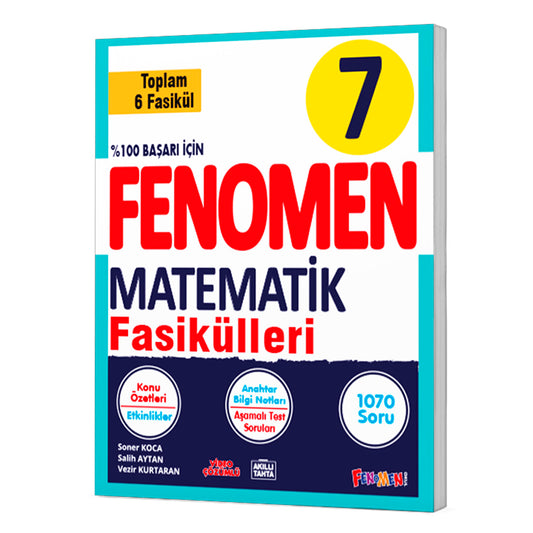 Fenomen Okul Yayınları 7. Sınıf Matematik Fasikül Seti (1-2-3-4-5-6. Sayılar)