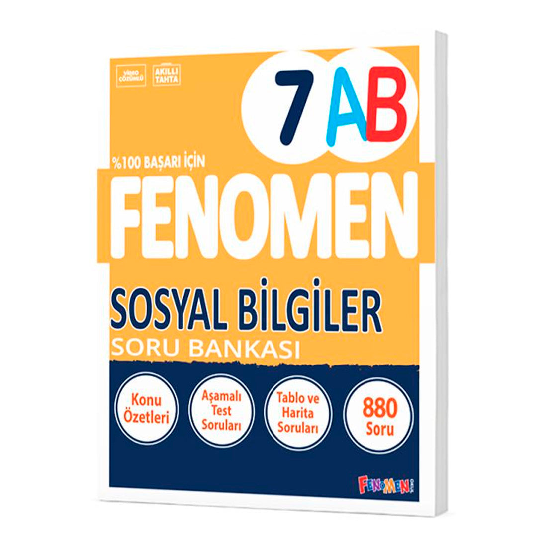 Fenomen Okul Yayınları 7. Sınıf Sosyal Bilgiler (A-B) Soru Bankası