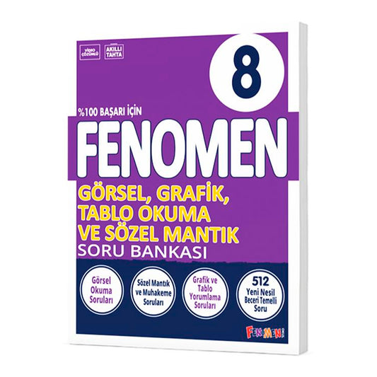 Fenomen Okul Yayınları 8.Sınıf Görsel ve Grafik Okuma Soru Bankası