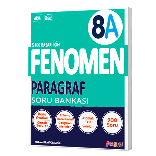 Fenomen Okul Yayınları 8. Sınıf Paragraf A Soru Bankası