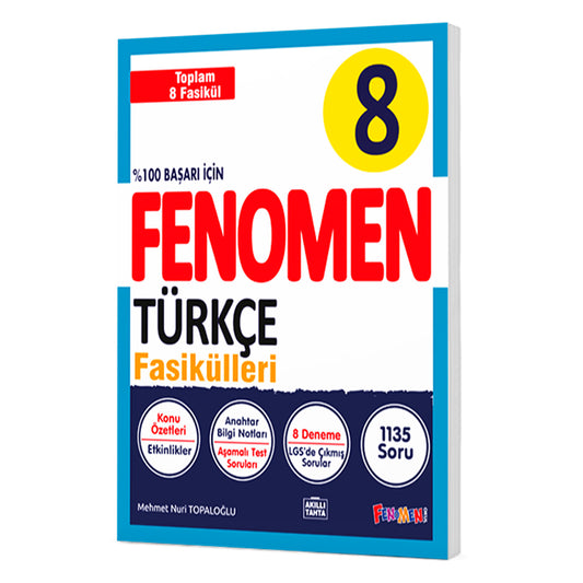 Fenomen Okul Yayınları 8. Sınıf Türkçe Fasikül Seti 8 Kitap