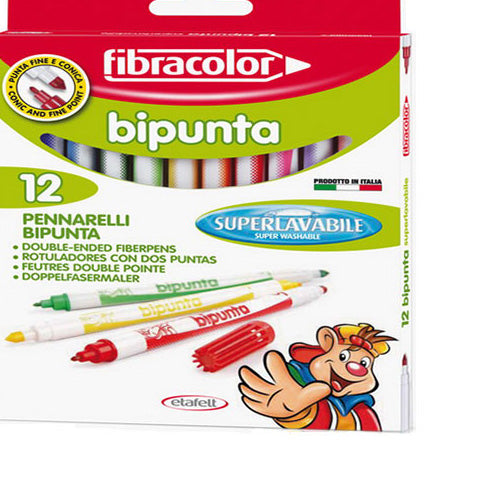 Fibracolor Bipunta 12'li Çift Uçlu Keçeli Kalem 10544