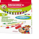 Fibracolor Bipunta 12'li Çift Uçlu Keçeli Kalem 10544