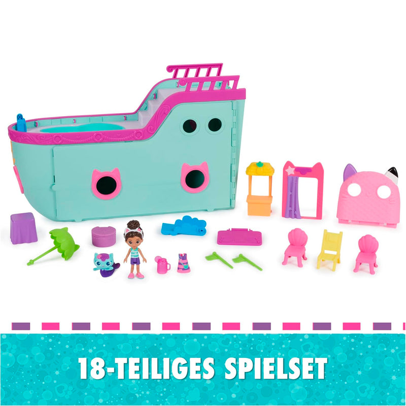 Figür Oyun Set Gabby S Dollhouse Kedi Arkadaş Gemi