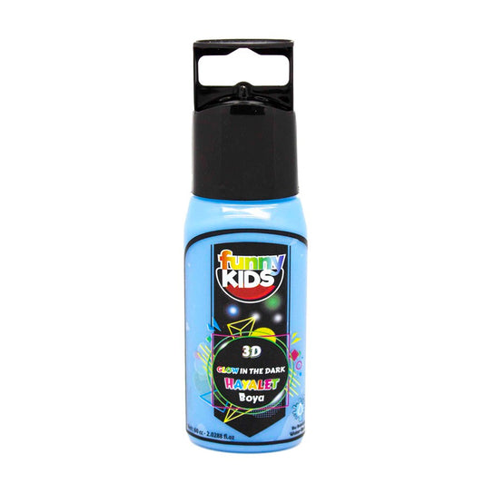 Funny Kids Mavi 60 Cc 3D Hayalet Boya - Sanatsal Hobi ve Efekt Boyası