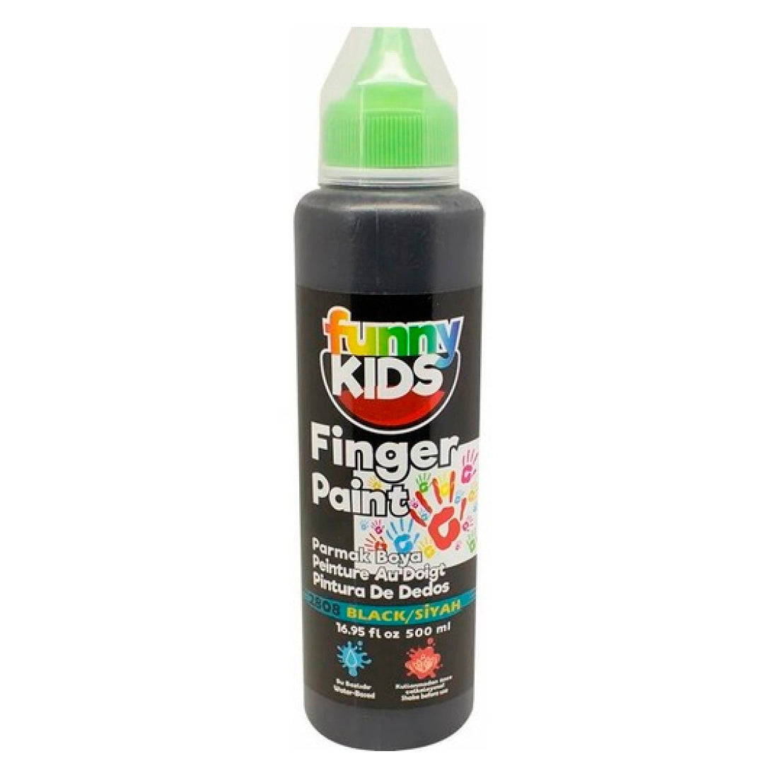Funny Kids Siyah 500 cc Parmak Boyasi 2808