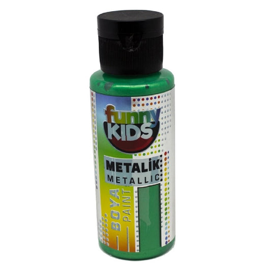 Funny Kids Yeşil 070 Cc Metalik Boya - Sanatsal Hobi ve Efekt Boyası
