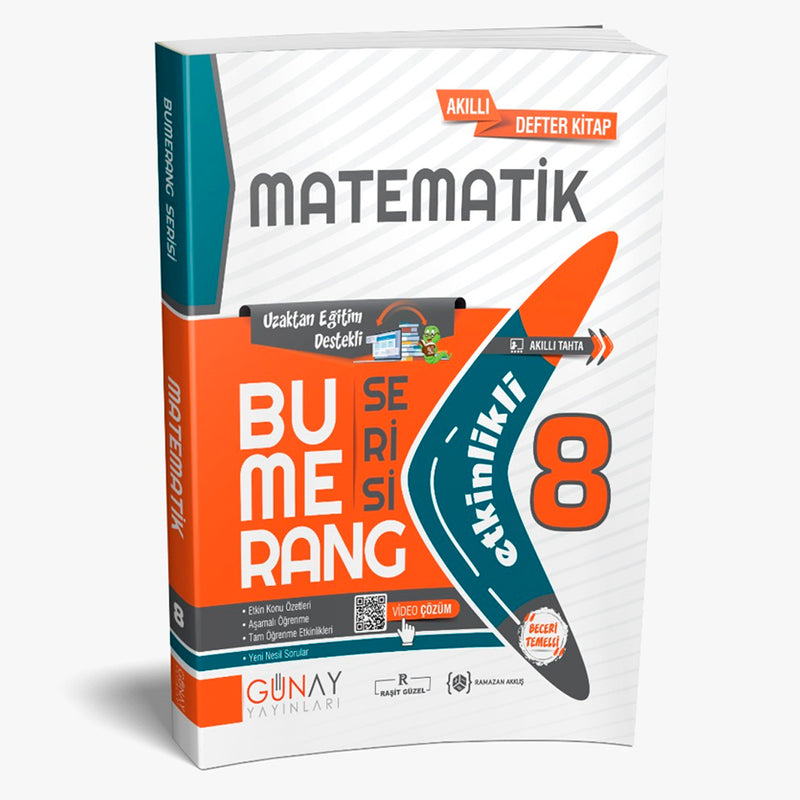 Günay Yayınları 8 Bumerang Matematik Etkinlikli Kitap 2022-2023