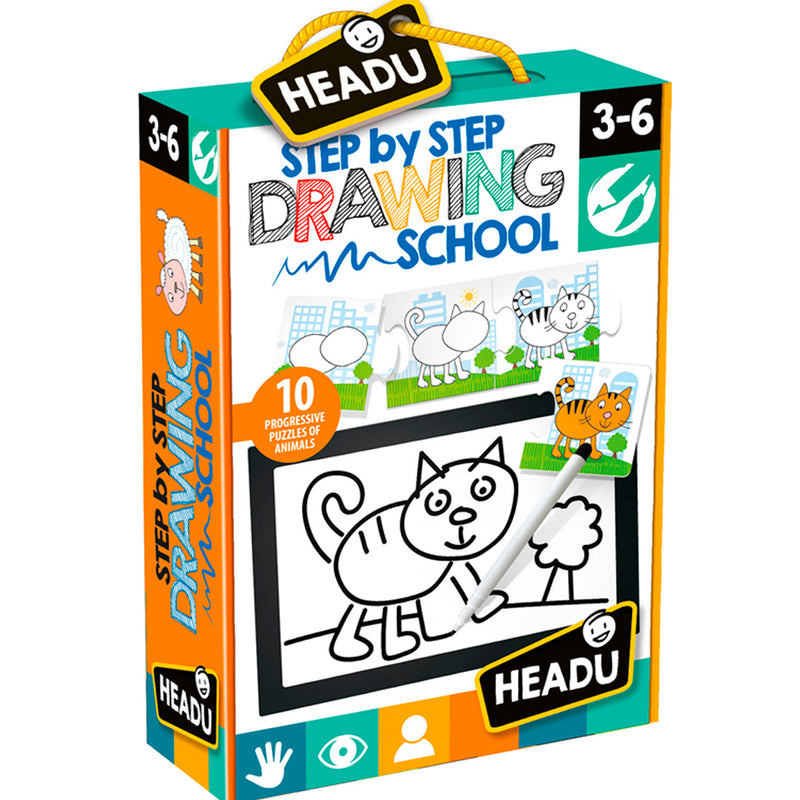 Headu Adım Adım Çizim Okulu Çocuk Yapbozu