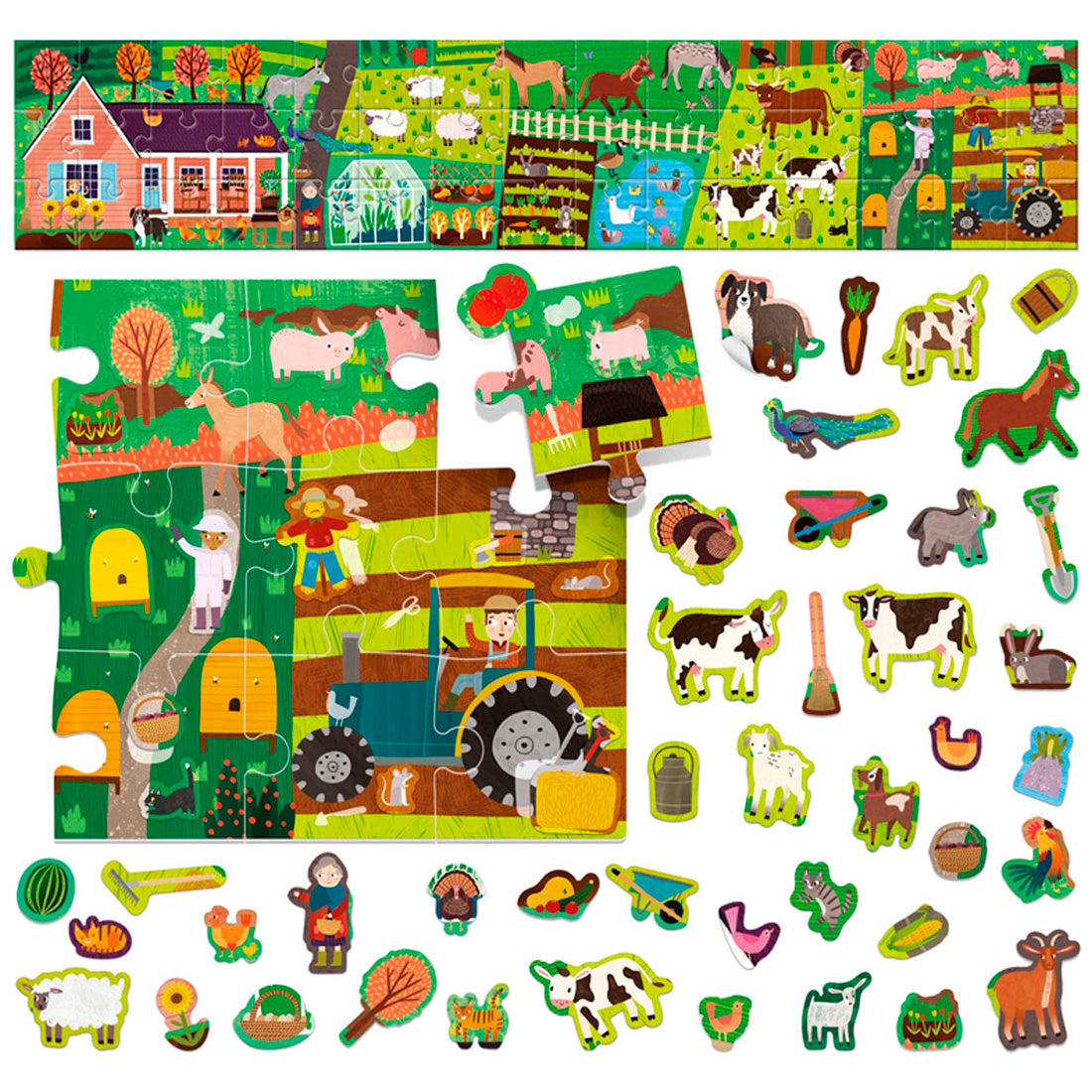 Headu Çocuk Çiftlik Yapboz ve Etiket