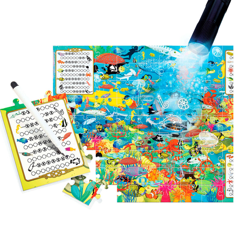 Headu Deniz Yaşamı Keşfet Fenerli Çocuk Etkinlik Yapbozu