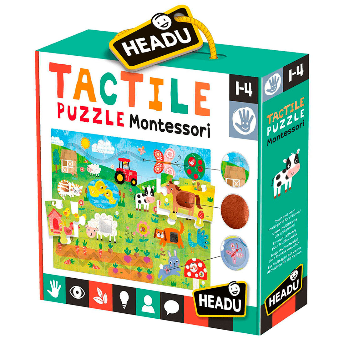 Headu Dokulu Montessori Çocuk Puzzle