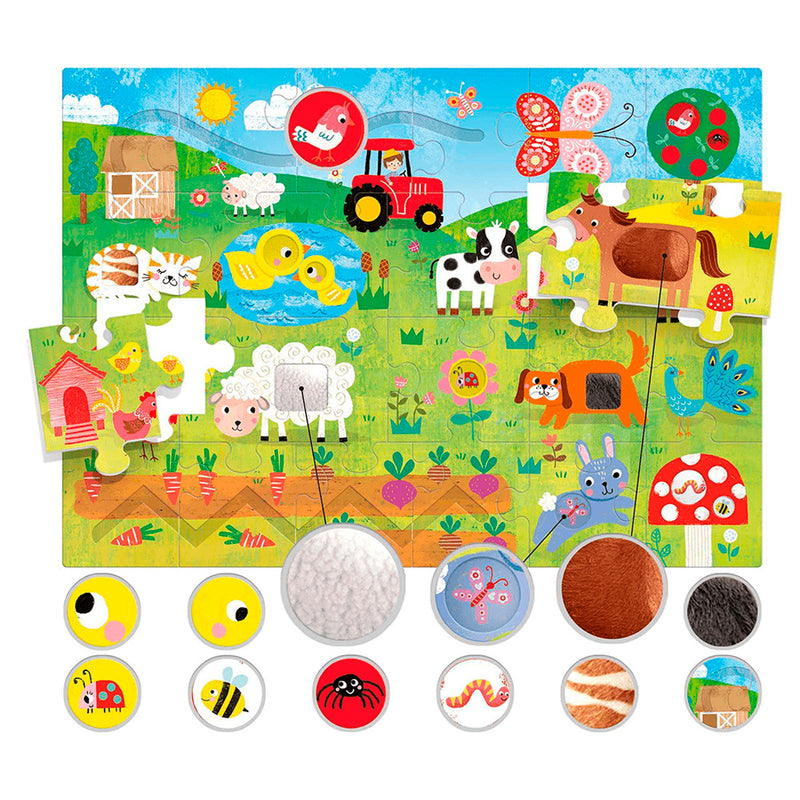 Headu Dokulu Montessori Çocuk Puzzle