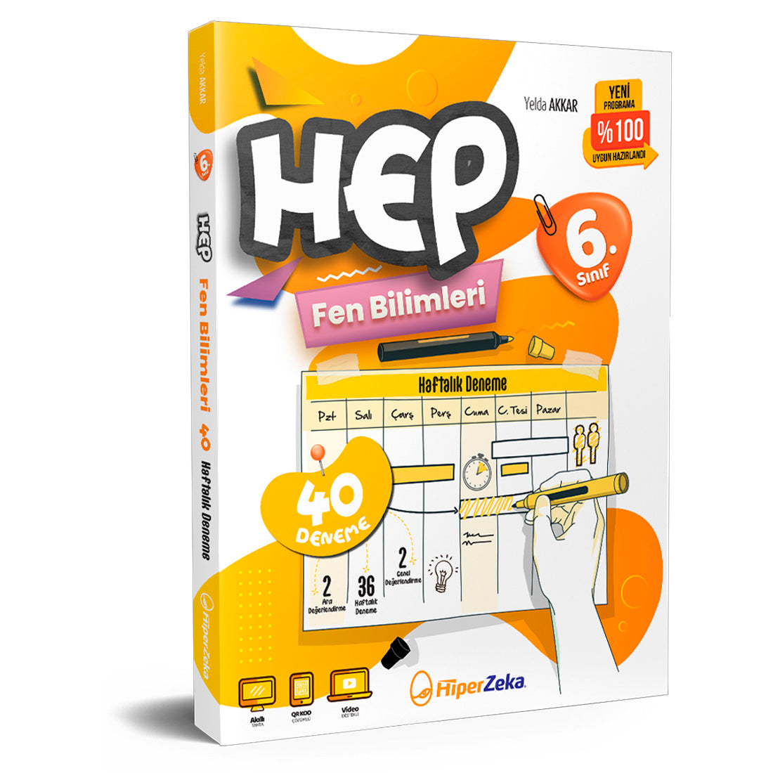 Hiper Zeka Yayınları 6. Sınıf Hep Fen Bilimleri 40 Haftalık Deneme